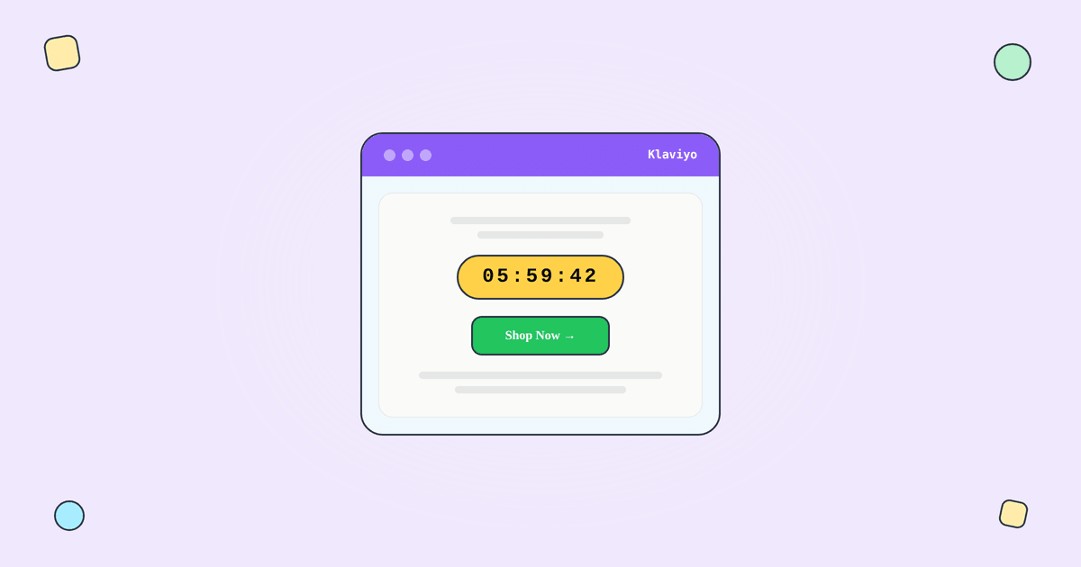 Countdown Timer Klaviyo infographic