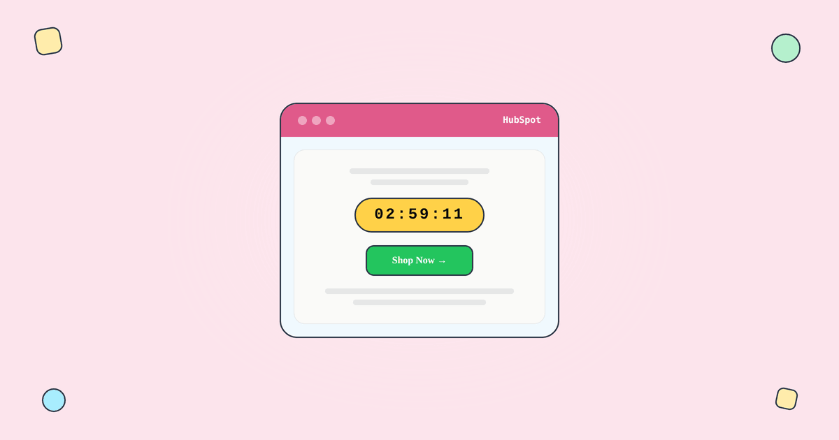 Countdown Timer Hubspot infographic